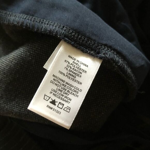 1. State Navy Blue Pinstripe Jumpsuit - Picture 5 of 8